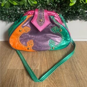 Vintage retro leather purse